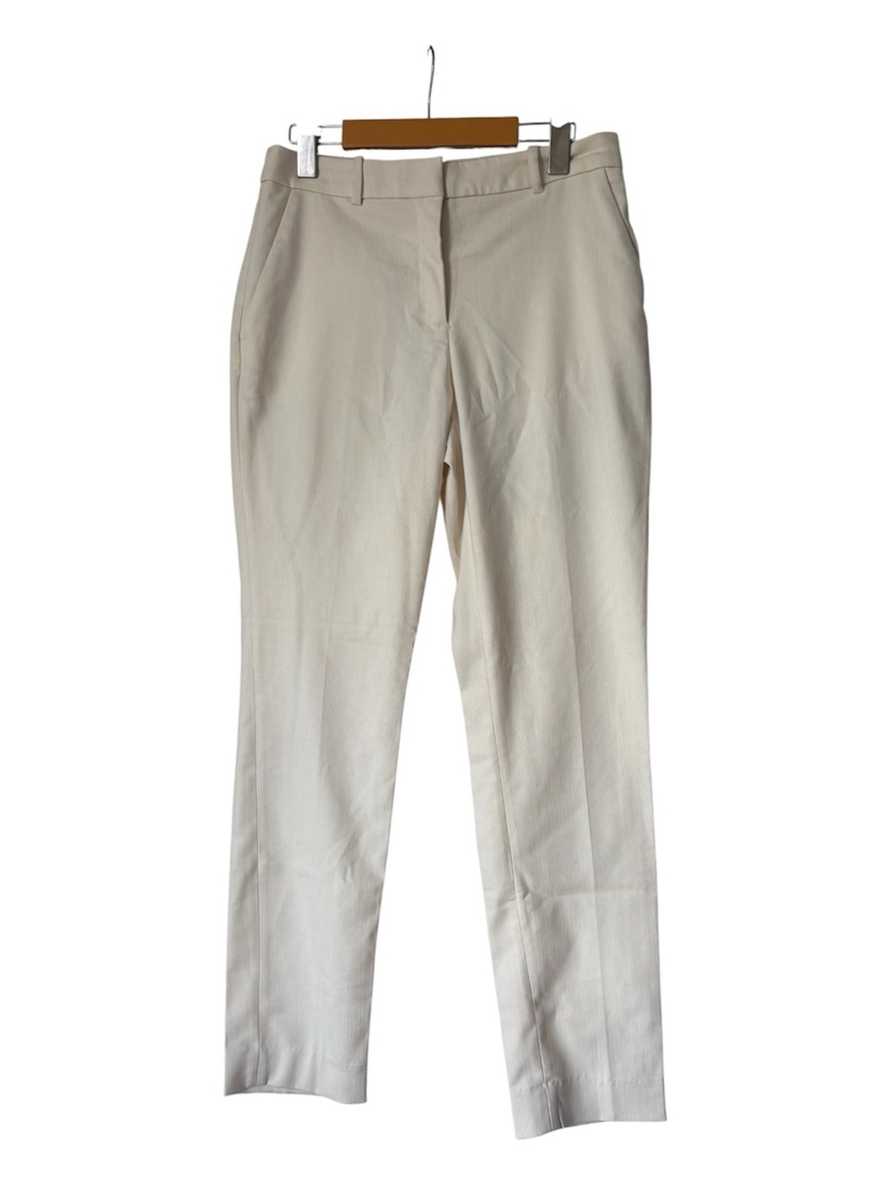 H&M Cream Straight Leg Dress Pants Size 4 | Casual Office Workwear Trousers